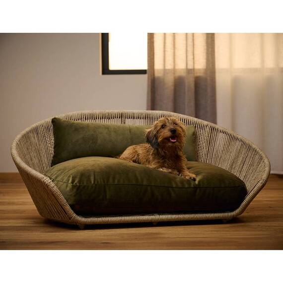 Luxus Hundebett VOGUE Oxford • oliv