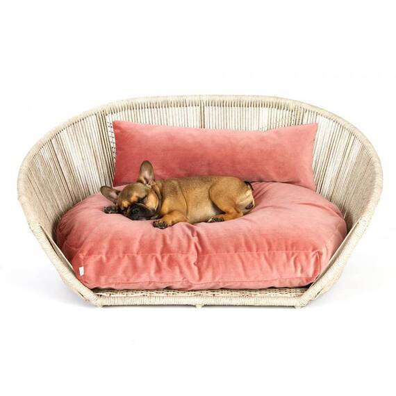 Luxus Hundebett VOGUE Oxford • rosé