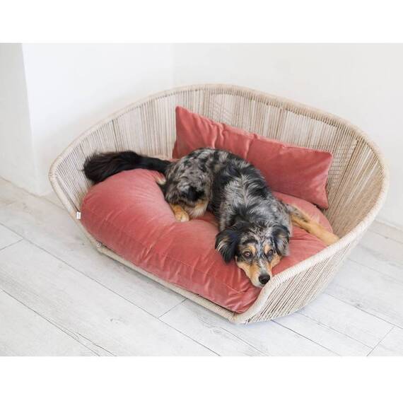 Luxus Hundebett VOGUE Oxford • rosé