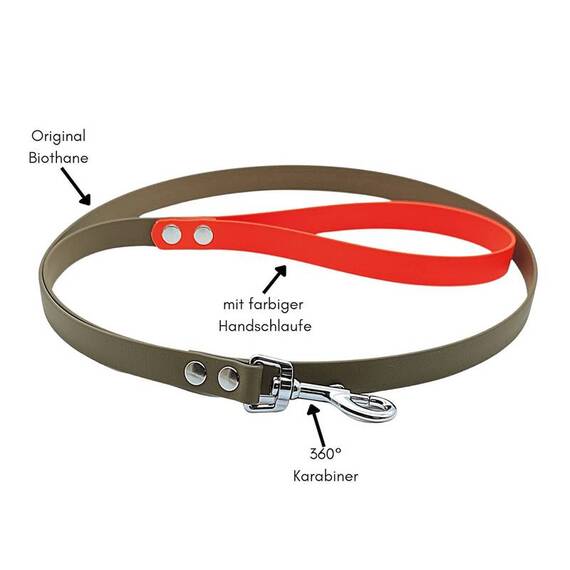 ​Robuste BioThane® Führleine • 19mm • konfigurierbar