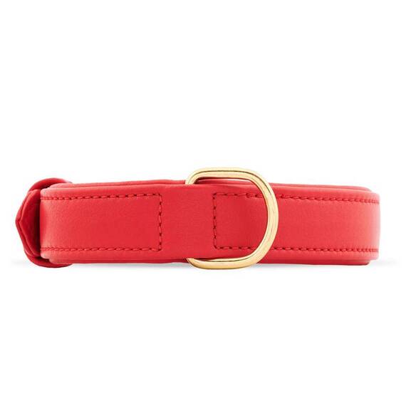 Lederhalsband rot CHILI • William Walker Nappa Collection