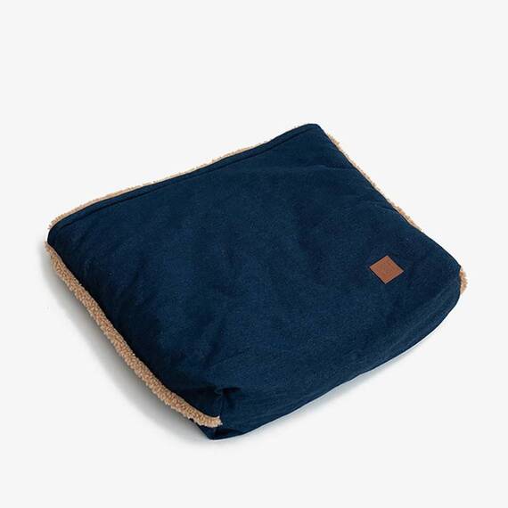 Hunde Kuschelnest SNUGGLE • Denim meets Teddyfell