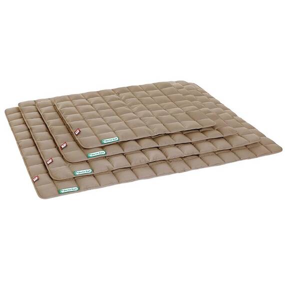 Gesteppte Hundedecke goldbraun, waschbar bei 95°C