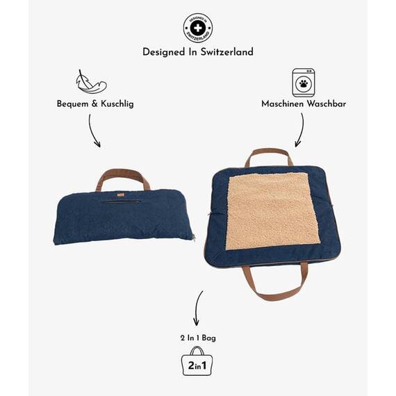 Hundedecke für unterwegs • Charly Denim