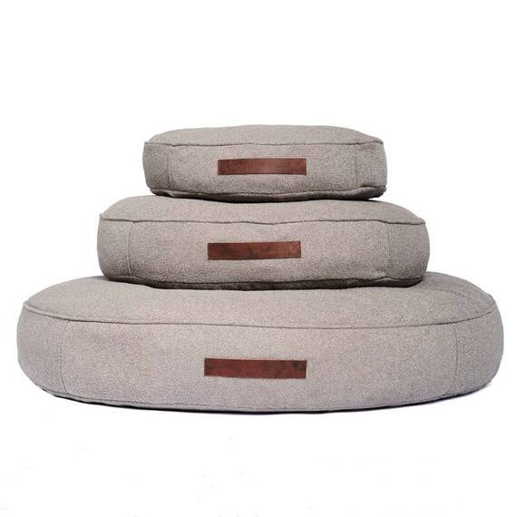 Hundekissen rund taupe, waschbar • CHILL AROUND William Walker