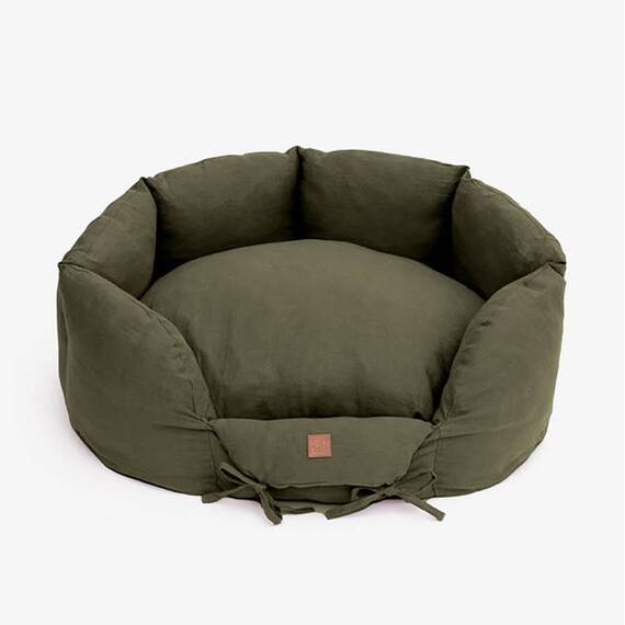 Hundenest orthopädisch oliv • Ronny Leinen Khaki