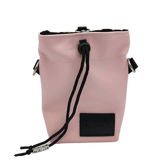 Leckerlibeutel Kunstleder rosa mit Umhängegurt • LADY ROSE