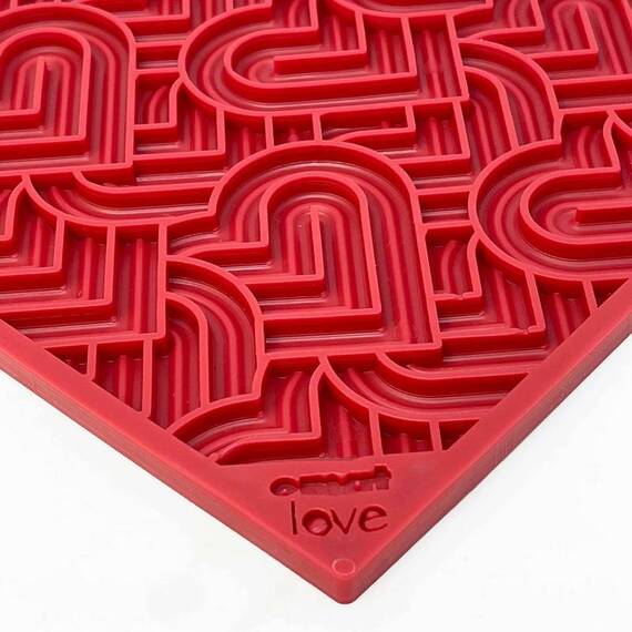 Leckmatte für den Hund aus Naturkautschuk ✶ SodaPup® Herzen