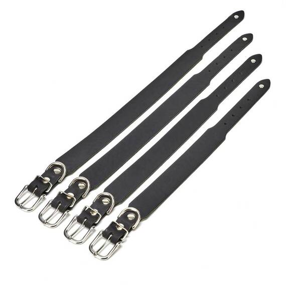 Lederhalsband Hund verstellbar • schwarz