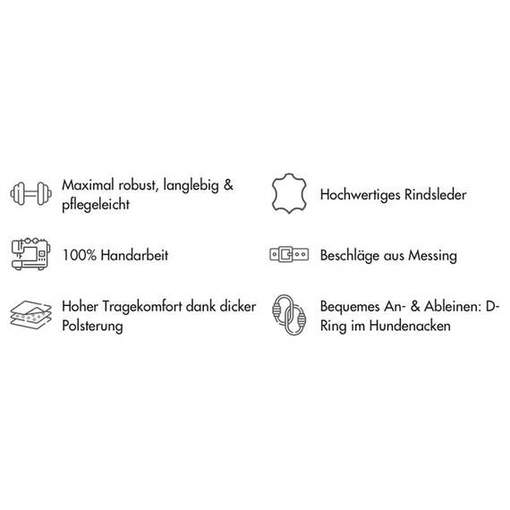 Hundeleine aus Leder CHILI • Cityleine oder Kombileine • William Walker