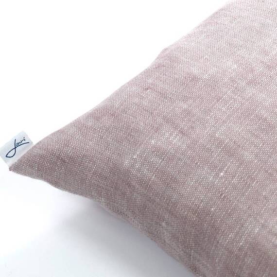 Zirbenkissen für Hunde • Bio Leinen altrosa meliert