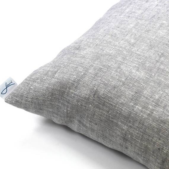 Zirbenkissen für Hunde • Bio Leinen graubraun