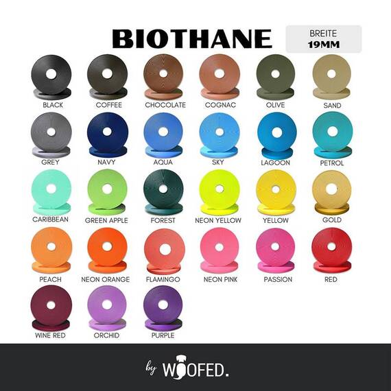 BioThane® Halsband zweifarbig • individuell • 25mm