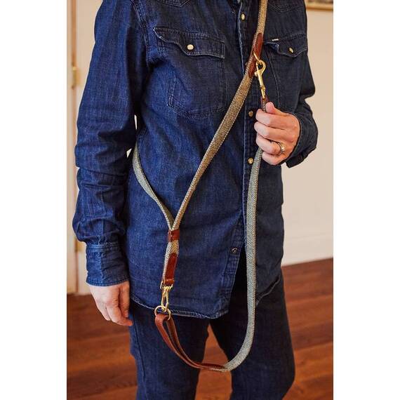 Umhängeleine Tweed blau "Body Magpie"