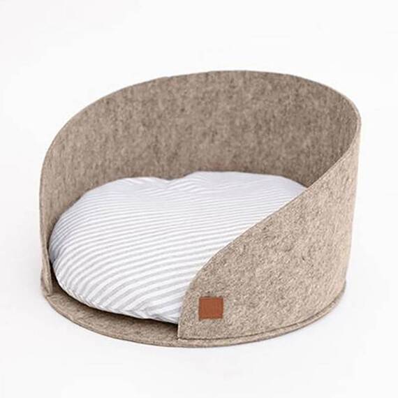 Filz Hundekörbchen beige • Luna