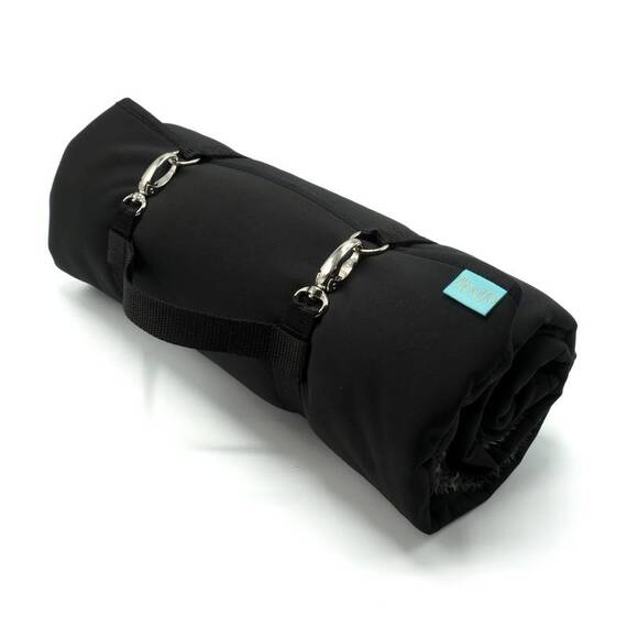Hundedecke für unterwegs schwarz ★ Dog'n'Roll von MooiZo