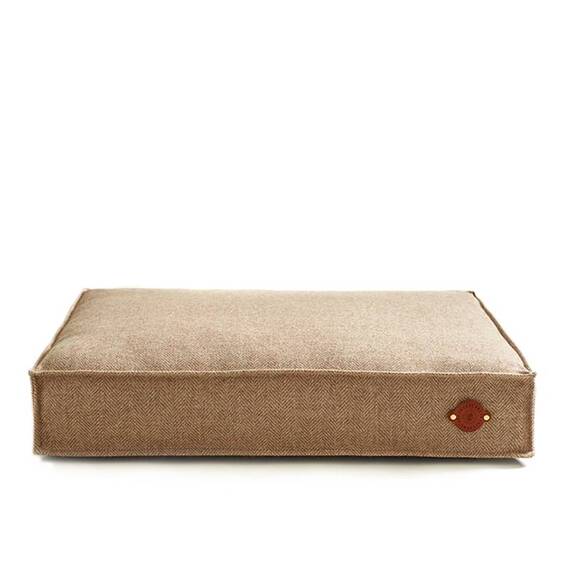 Hundekissen Tweed "Sand" • reine Wolle