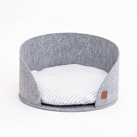Filz Hundekörbchen grau • Luna