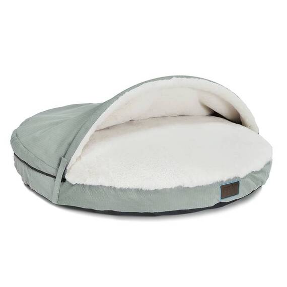 Kuschelige Hundehöhle mit abnehmbarem Dach • mint • JiggiLove ZipOff