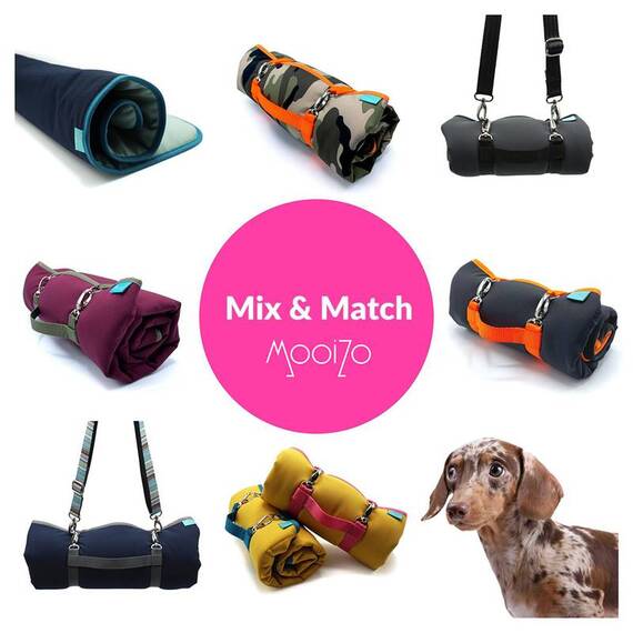 Reisedecke für kleine Hunde, konfigurierbar ★ MooiZo Dog'n'Roll