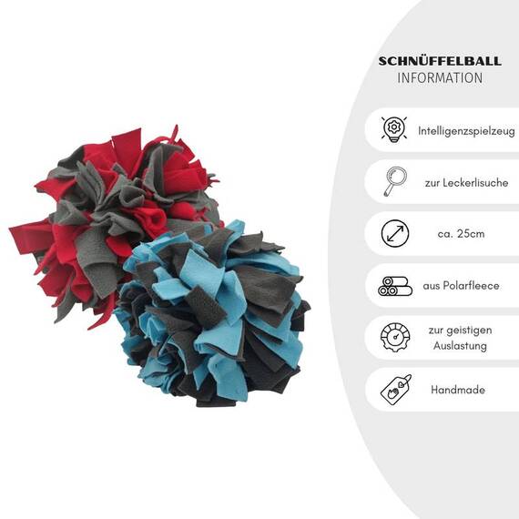 Schnüffelball für Hunde 25cm • blau