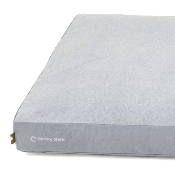 Hundekissen Doctor Bark Green Label • hellgrau