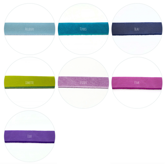 Leder-Koppelleine für zwei Hunde • freie Farbwahl