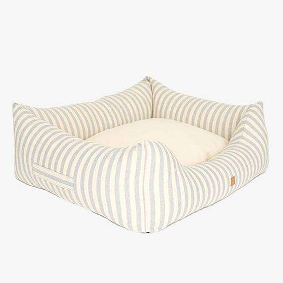 Orthopädisches Hundebett • 100% Baumwolle • hellblau • Kingston