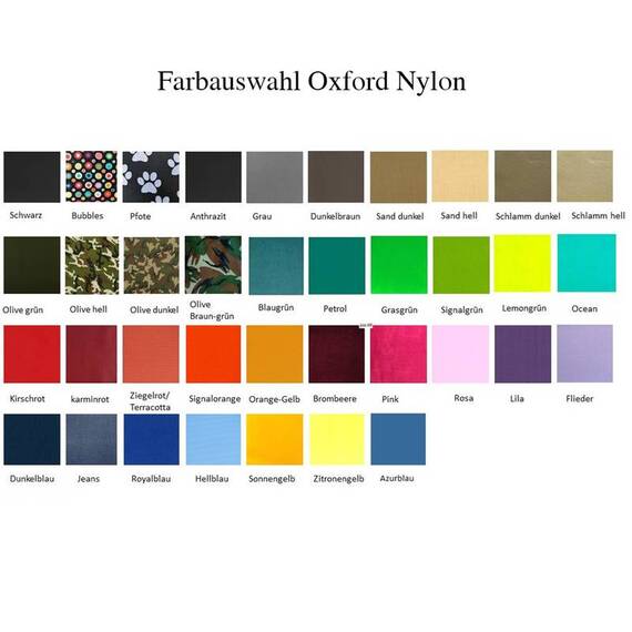 Nylon Hundemarkentasche wasserfest mit Telefonnummer