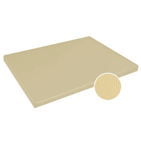 Orthopädische Hundematte Kunstleder crème • PERFECT