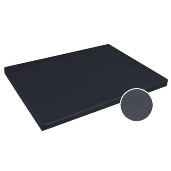 Orthopädische Hundematte Kunstleder Graphit • PERFECT