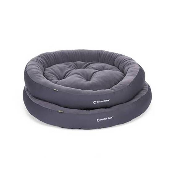 Anti-Stress Hundebett, waschbar 60 Grad • Hundenest grau