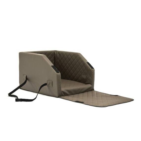 Auto-Hundebett Rücksitz • braun/ taupe