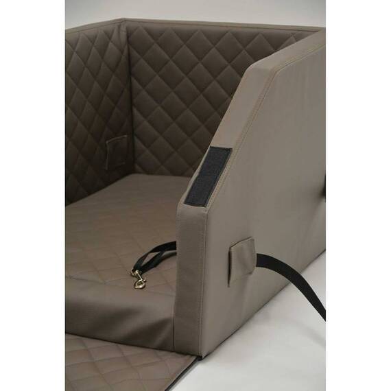 Auto-Hundebett Rücksitz • braun/ taupe