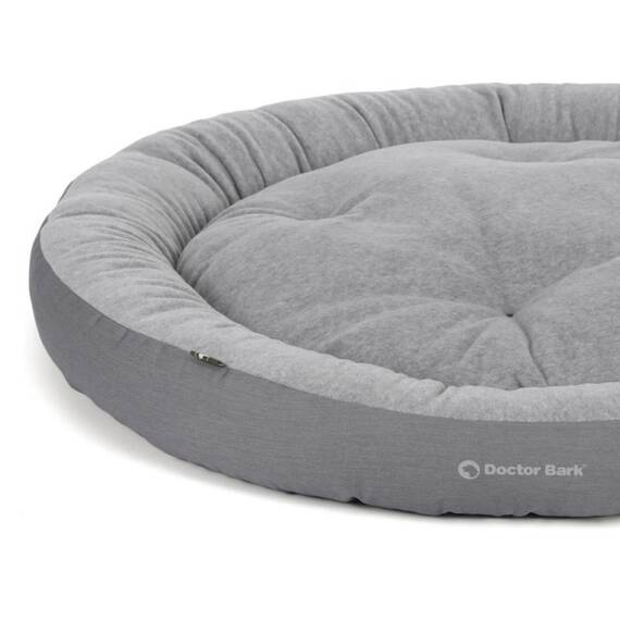 Anti-Stress Hundebett, waschbar 60 Grad • Hundenest hellgrau