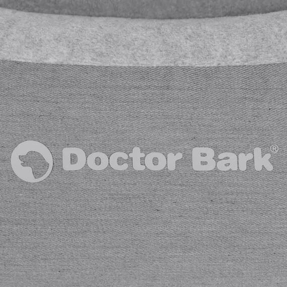 Anti-Stress Hundebett, waschbar 60 Grad • Hundenest hellgrau