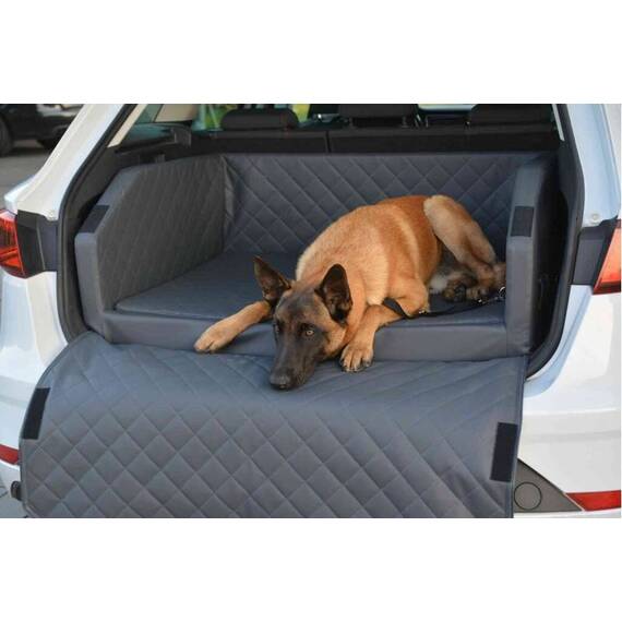 Auto-Hundebett Kofferraum • grau