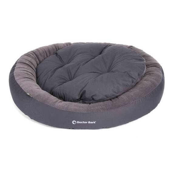 Anti-Stress Hundebett, waschbar 60 Grad • Hundenest grau