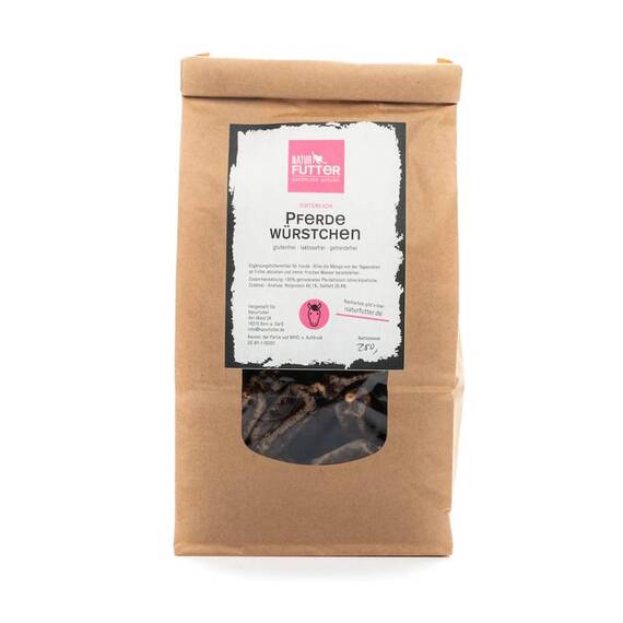 Pferdewürstchen für Hunde • luftgetrocknet