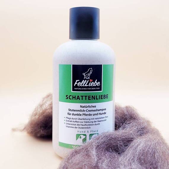 'Schattenliebe' pflegendes Hundeshampoo für dunkles Fell mit Stutenmilch