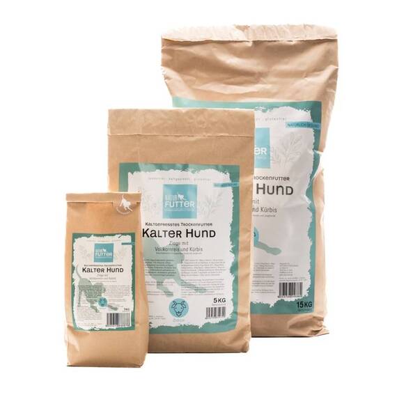 Kalter Hund ZIEGE & VOLLKORNREIS & KÜRBIS • kaltgepresstes Monoprotein Trockenfutter