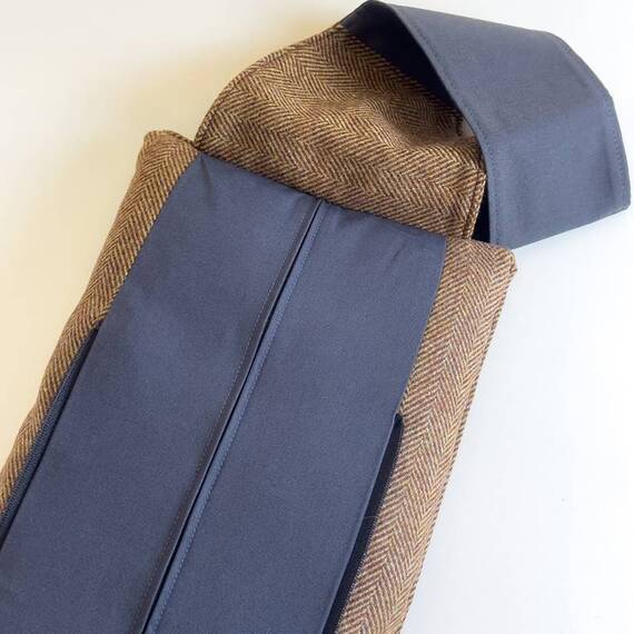 Hundebett-Kopfkissen Tweed "Beech" • reine Wolle