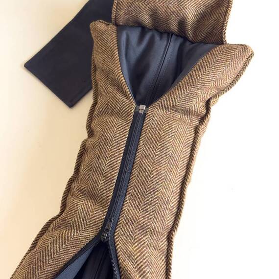 Hundebett-Kopfkissen Tweed "Beech" • reine Wolle