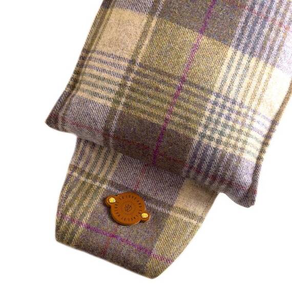 Hundebett-Kopfkissen Tweed "Blackberry" • reine Wolle