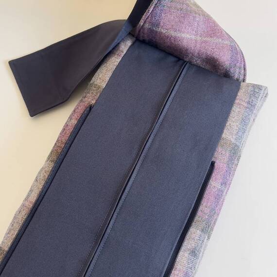 Hundebett-Kopfkissen Tweed "Bluebell" • reine Wolle