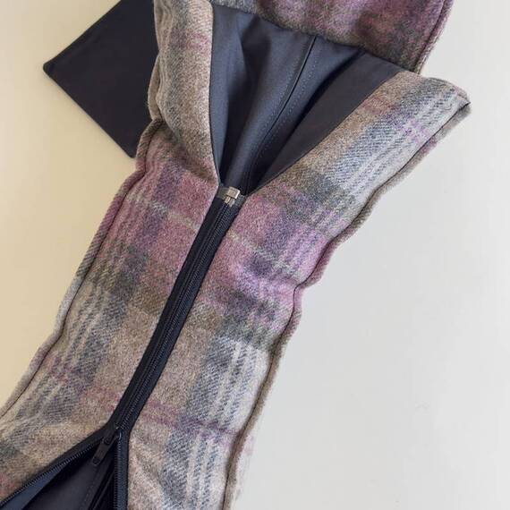 Hundebett-Kopfkissen Tweed "Bluebell" • reine Wolle