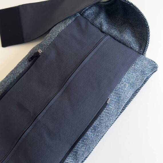 Hundebett-Kopfkissen Tweed "Bugle" • reine Wolle