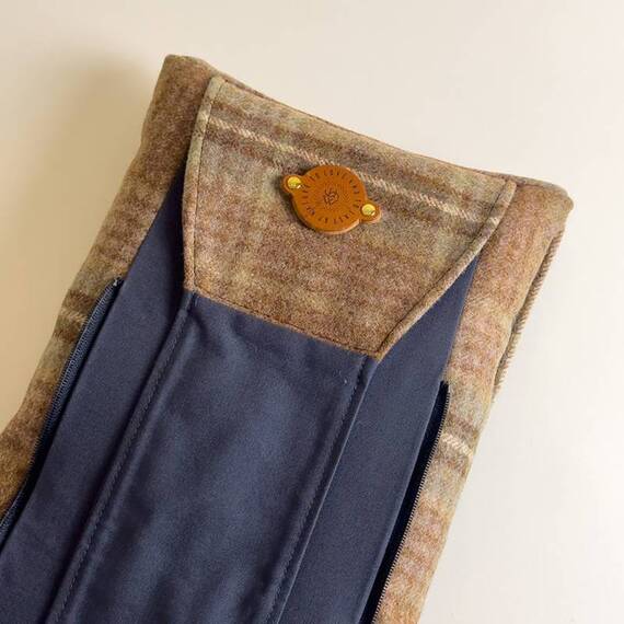 Hundebett-Kopfkissen Tweed "Copper Beech" • reine Wolle