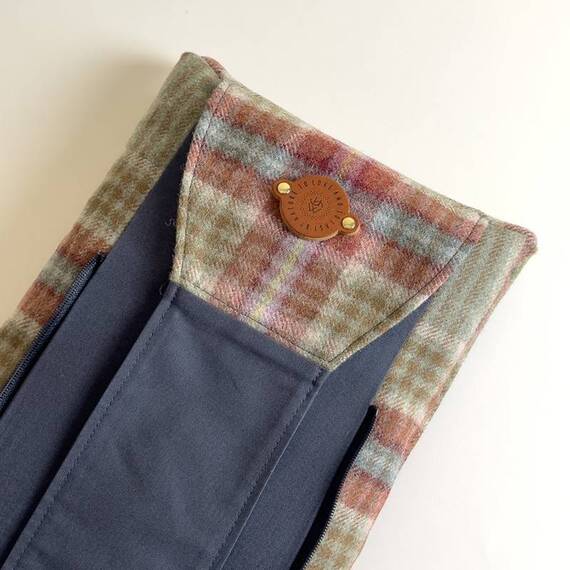 Hundebett-Kopfkissen Tweed "Fern" • reine Wolle