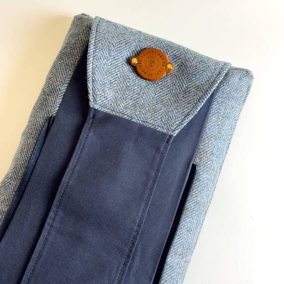 Hundebett-Kopfkissen Tweed "Magpie" • reine Wolle